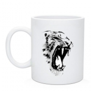 Чашка с пастью леопарда