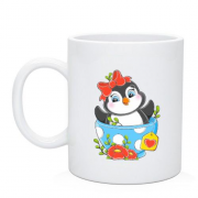 Чашка з пінгвінком у чашці