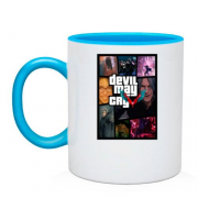 Чашка с постером игры Devil May Cry 5 в стиле GTA