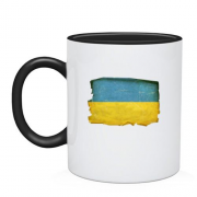 Чашка с потрёпанным флагом