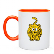 Чашка з усміхненим леопардом