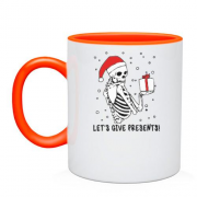 Чашка зі скелетом та НР подарунком