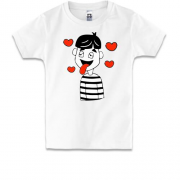 Детская футболка Boy is in love