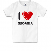 Детская футболка I love Georgia