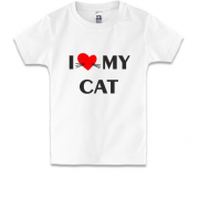 Детская футболка I love my cat