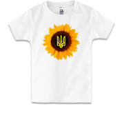 Детская футболка Подсолнух с гербом Украины