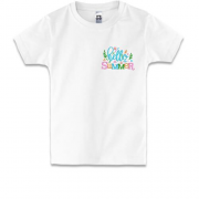 Детская футболка Привет лето (Вышивка)