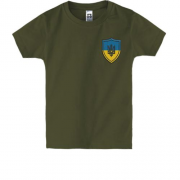 Дитяча футболка Шеврон із Тризубом (Вишивка)