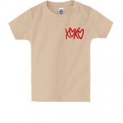 Дитяча футболка XO-XO із серцями (Вишивка)