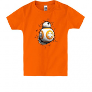Детская футболка "BB-8 в стене"