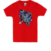 Дитяча футболка "Динозавр космонавт"