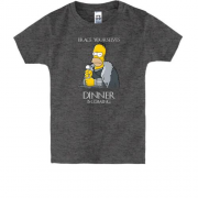 Дитяча футболка "Гомер - Dinner is coming"