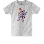 Детская футболка "Космический баскетбол"