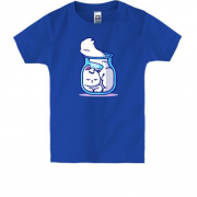 Дитяча футболка "Кіт у банцi"