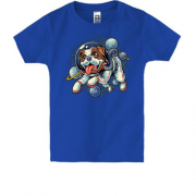 Детская футболка "Пес-космонавт"