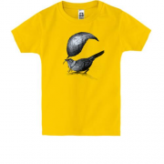 Детская футболка "Птица с пером"