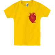 Детская футболка "Сердце из котиков"