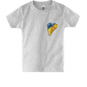 Детская футболка "Сердце из цветов"