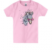 Детская футболка "Стильная зебра"