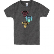 Детская футболка "Три мудрые обезьяны"