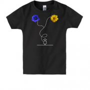 Детская футболка "Цветы свободы"
