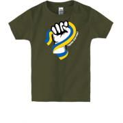 Детская футболка "Україна переможе!"
