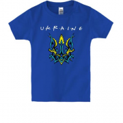 Детская футболка "Ukraine" со стилизованным тризубом