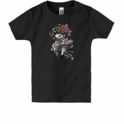 Детская футболка "Японская гейша-самурай"