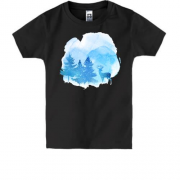 Детская футболка "Зимний лес"