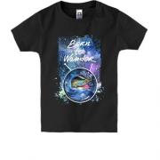 Детская футболка c дельфином "Born to wonder"