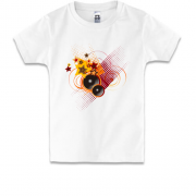 Детская футболка c динамиками и звёздами