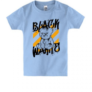 Дитяча футболка з плюшевим ведмедиком "black wahite"