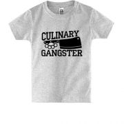 Детская футболка для шеф-повара "culinary gangster"