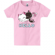 Детская футболка hello cats