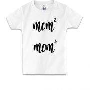 Детская футболка mom2 mom3