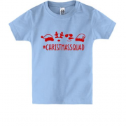 Детская футболка на Новый Год "#christmassqoad"