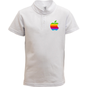 Детская футболка поло Apple (радуга)