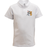 Детская футболка поло "Том и Джерри вместе"