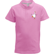 Детская футболка поло с веселым гусем