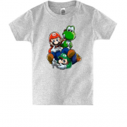 Детская футболка с Марио и черепахой 2