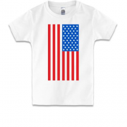 Детская футболка с американским флагом
