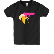 Дитяча футболка с банановым пистолетом
