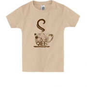 Дитяча футболка з чашкою кави "kafe"