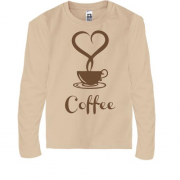 Детская футболка с длинным рукавом Coffee Love