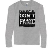 Детская футболка с длинным рукавом Keep Calm Don't Panic