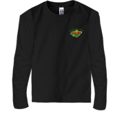 Детская футболка с длинным рукавом Minnesota Wild (Вышивка)