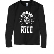 Детская футболка с длинным рукавом Monster kill
