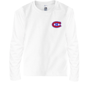 Детская футболка с длинным рукавом Montreal Canadiens (Вышивка)