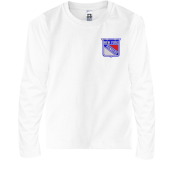 Детская футболка с длинным рукавом New York Rangers 2 (Вышивка)