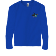 Детская футболка с длинным рукавом San Jose Sharks (Вышивка)